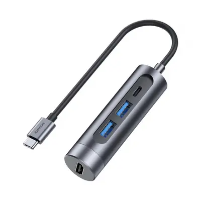 Joyroom 4in1 HUB adaptor 2x USB 3.0 / USB-C 100W / HDMI 4K, gru