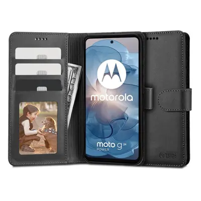 Tech-Protect Wallet husa pentru Motorola Moto G24 / G24 Power / G04, negru