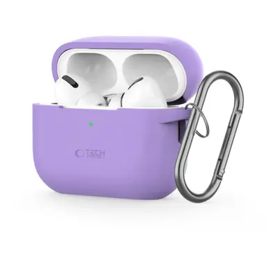 Tech-Protect Silicone Hook husa pentru Apple AirPods Pro 1 / 2, violet