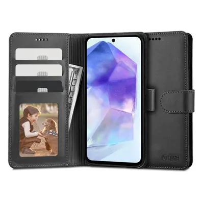 Tech-Protect Wallet husa pentru Samsung Galaxy A55 5G, negru