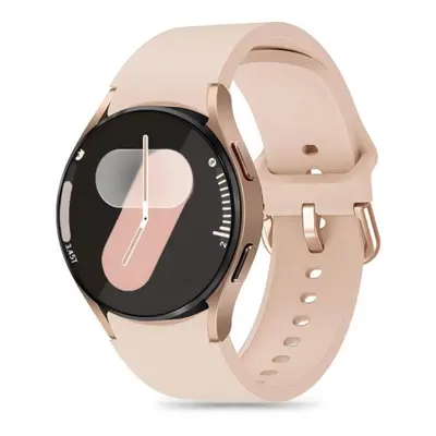 Tech-Protect Silicone curea pentru Samsung Galaxy Watch 4 / 5 / 5 Pro / 6 / 7 / FE, caffee latte