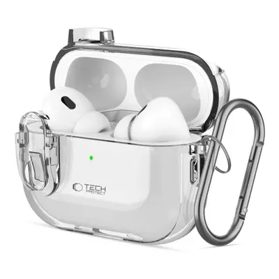 Tech-Protect Slim Hook husa pentru Apple AirPods Pro 1 / 2, transparent