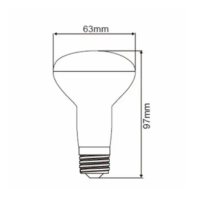 Sursa de iluminat, bec R63 9W E27 ADVANCE 3000K