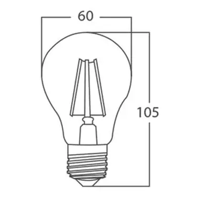 Sursa de iluminat, bec FILAMENT A60 SOFT 7W E27 ADVANCE 3000K