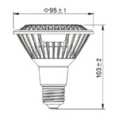 Sursa de iluminat, bec PAR30 14W E27 ADVANCE 3000K