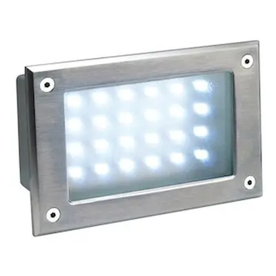 BRICK LED 24 INOX,5W,lumina calda