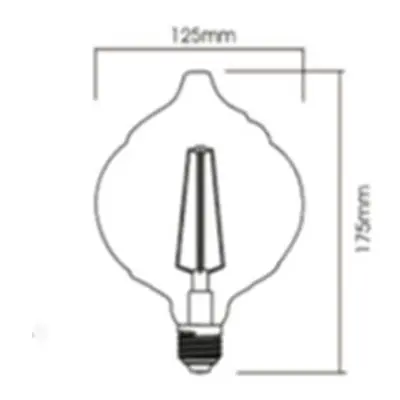 Sursa de iluminat, bec FILAMENT LM125 4W E27 ADVANCE 2200K