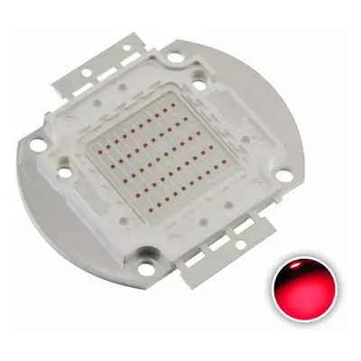 Bec Led ( pastila proiector ) – 50w/Rosu (42x42mm)