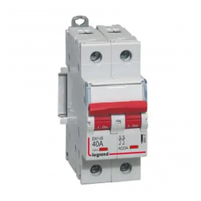 Separator modular DX-IS - visible load break - 2P 400 V~ - 40 A