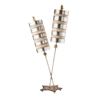 Veioza Nettle Luxe 2 Light Table Lamp – Silver