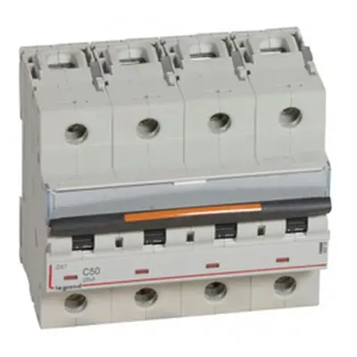 Siguranta automata MCB - DX³ - 25 kA - 4P 400 V~ - 50 A - C curba