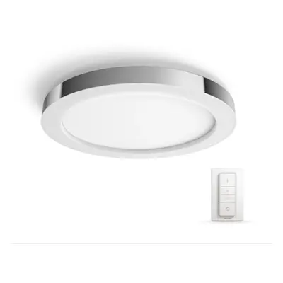 Plafoniera Philips HUE Adore Crom 1x40W LED 2400lm 2200-6500K 24V cu variator si Bluetooth IP44