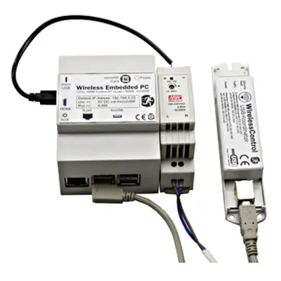 DIN rail PC (CPC) including WirelessControl Software