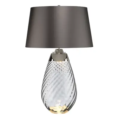 Veioza Lena 2 Light Large Smoke Table Lamp