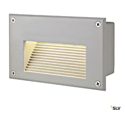 BRICK LED aplica, gri argintiu, cald-alb LED