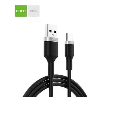 Cablu USB TIP C 3A NEGRU, 71t GOLF