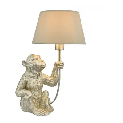 Veioza Zira Monkey Table Lamp Silver With Shade