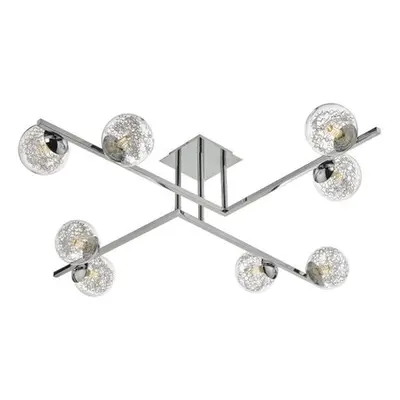 Plafoniera Taghrid 8 Light Semi Flush Polished Chrome