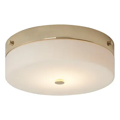 Corp de iluminat decorativ pentru exterior, Tamar 1 Light Large Flush Light – Polished Gold