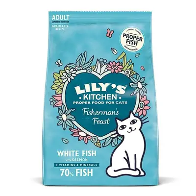 Lily's Kitchen Cat Fishermans Feast White Fish With Salmon Dry Food 800g