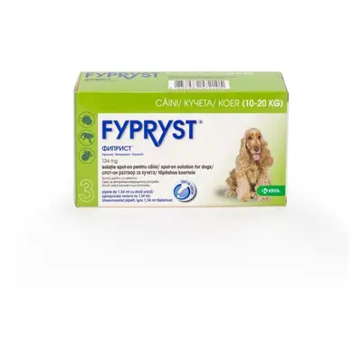 Fypryst Caine M 134 mg antiparazitar extern caini talie medie (10-20 kg), 3 pipete