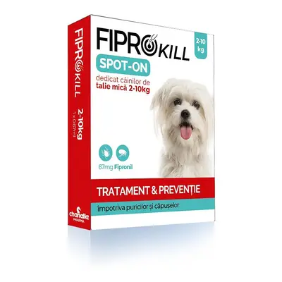 Antiparazitar Extern Pentru Caine 2-10 Kg Fiprokill Dog "S" 67 Mg Spot-on 3 Pip/ Cut