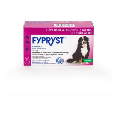 Fypryst Caine XL 402 mg, antiparazitar extern caini talie mare (40 - 60 kg), 3 pipete