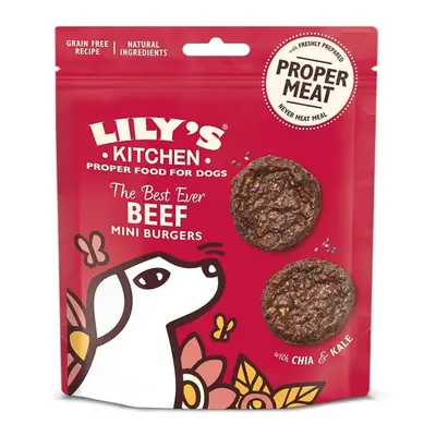 Lily's Kitchen the Best Ever Beef Mini Burgers Dog Treats, 70 g