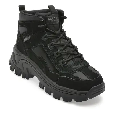 Ghete SKECHERS negre, HI-RYZE, din material textil