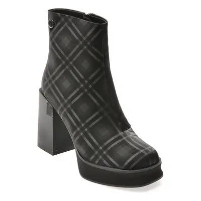 Botine EPICA negre, 3013, din piele naturala