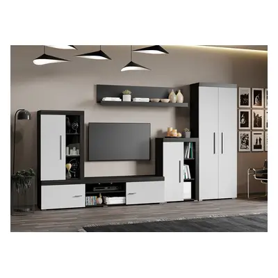 Set Mobilier Living Alb cu Ferrara Sam-C05