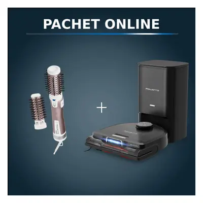 Pachet PROMO Aspirator robot Rowenta X-Plorer Serie 240+ RR9695WH si Perie rotativa Rowenta Brus