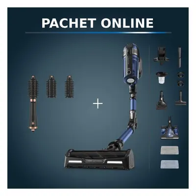 Pachet PROMO Aspirator vertical Rowenta X-Force Flex 12.60 Aqua RH98C0WO si Peria rotativă cu ae