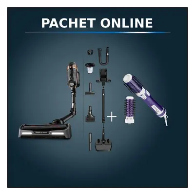 Pachet PROMO Rowenta Aspirator vertical X-Force Flex15.60 RH99F1WO si Peria rotativă Brush Activ