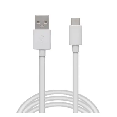 Cablu de date - USB Tip-C - alb - 2m