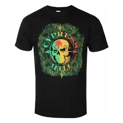 tricou stil metal bărbați Cypress Hill - South Gate Logo & Leaves - ROCK OFF - CYPTS01MB