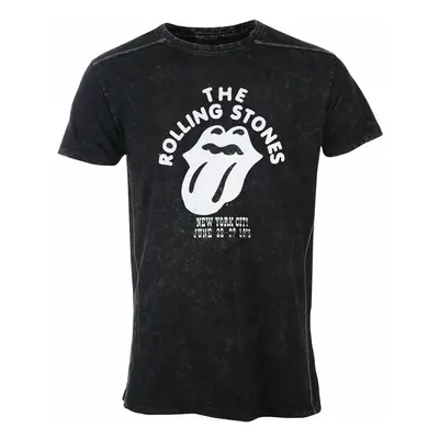 tricou stil metal bărbați Rolling Stones - NYC '75 - ROCK OFF - RSSWASH03MB