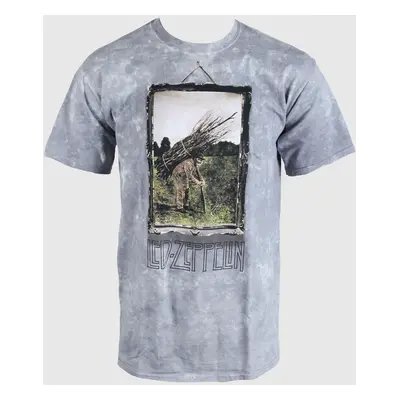 tricou stil metal bărbați Led Zeppelin - Man with Sticks - LIQUID BLUE