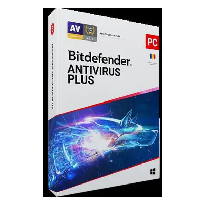 Licenta retail Bitdefender Antivirus Plus - protectie de bazapentru PC-uri Windows, valabila pen