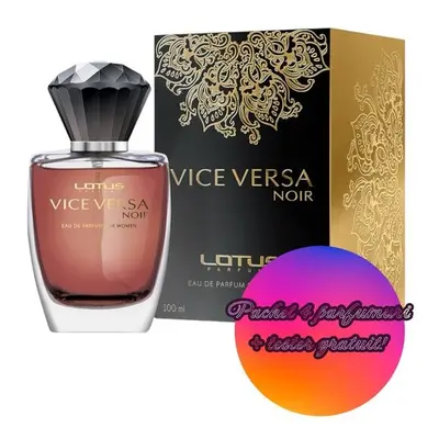 Set 4 Apa de parfum Vice Versa Noir Revers, Femei, 100 ml + Tester 100 ml GRATUIT