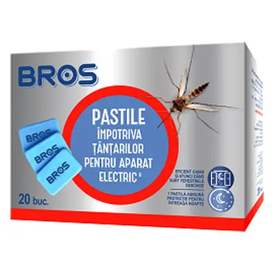 Rezerve BROS pentru aparat electric impotriva tantarilor, 20 pastile