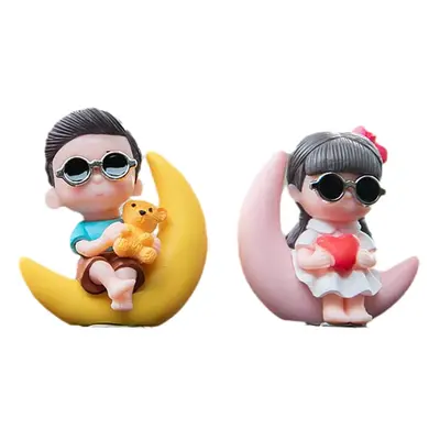 Odorizant auto - Cartoon Boy and Girl, Set 2 odorizante, 2 pastile arome incluse