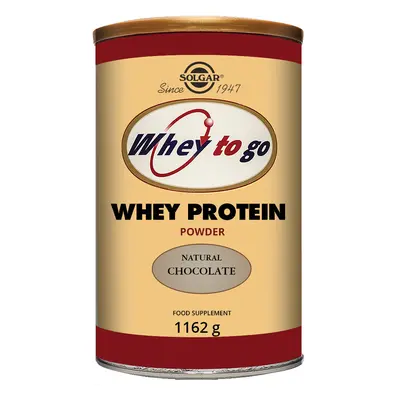 Whey To Go Proteine din zer praf Solgar 3673 1162 g Ciocolată