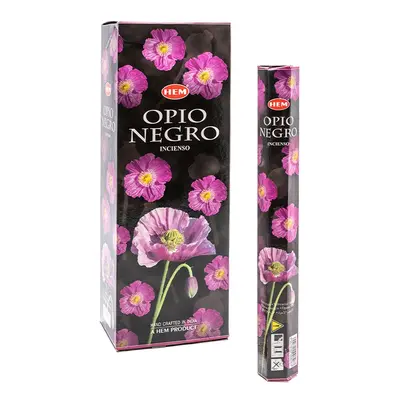 Betisoare parfumate HEM India Black Opium (Opiu Negru) Set 6buc