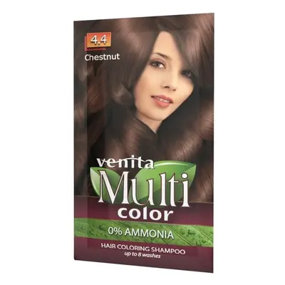 Sampon Colorant si Nuantator, Multicolor, Venita, 4.4 Chestnut, 40g