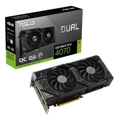 Placa video ASUS RTX™ 4070 DUAL OC, 12GB GDDR6X, 192-bit