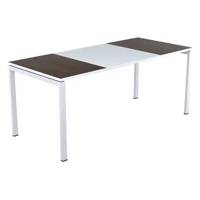 EasyDesk Birou easyDesk®, înălțime 750 mm, lățime 1400 mm, culoarea blat wenge / alb
