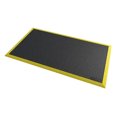 NOTRAX Covoraș anti-oboseală Diamond Flex™ Nitrile, 1630 x 1020 mm, cu 4 praguri galbene de much