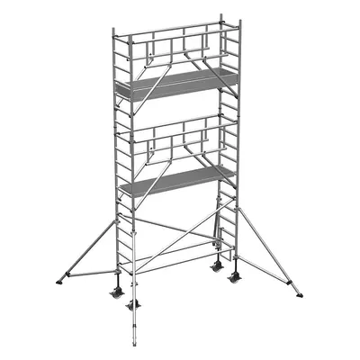 ZARGES Schelă mobilă S-PLUS, platformă 1,80 x 0,60 m, înălțime de lucru 6,45 m