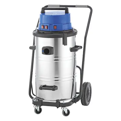 eurokraft pro Aspirator industrial cu aspirare umedă și uscată, recipient din inox, 95 l, 3600 W